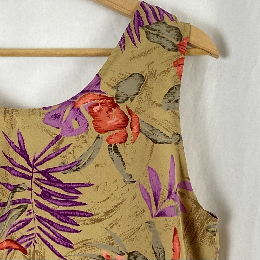 Kasper For A.S.L. Floral Sleeveless Tank Top Multicolor Size 10 - Picture 15 of 16